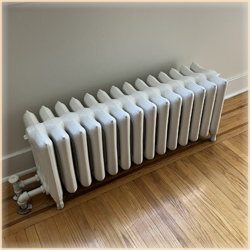 Radiateur électrique rayonnant MOBILE sur pieds colonne personnalisabl —