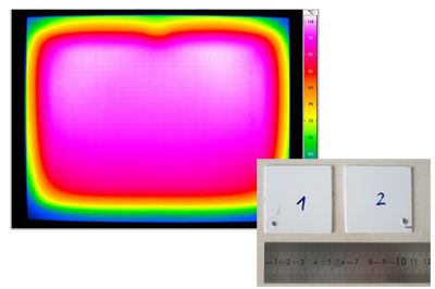 thermographie infrarouge d'un radiateur infrarouge lointain IRL Performant