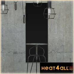 radiateur électrique 40 cm largeur verre heat4all